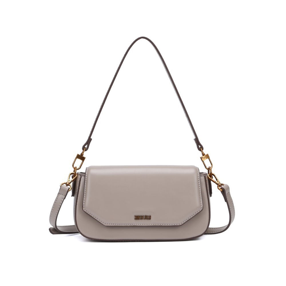 Bolsa Transversal Santa Lolla Cinza Fog Alça Dupla