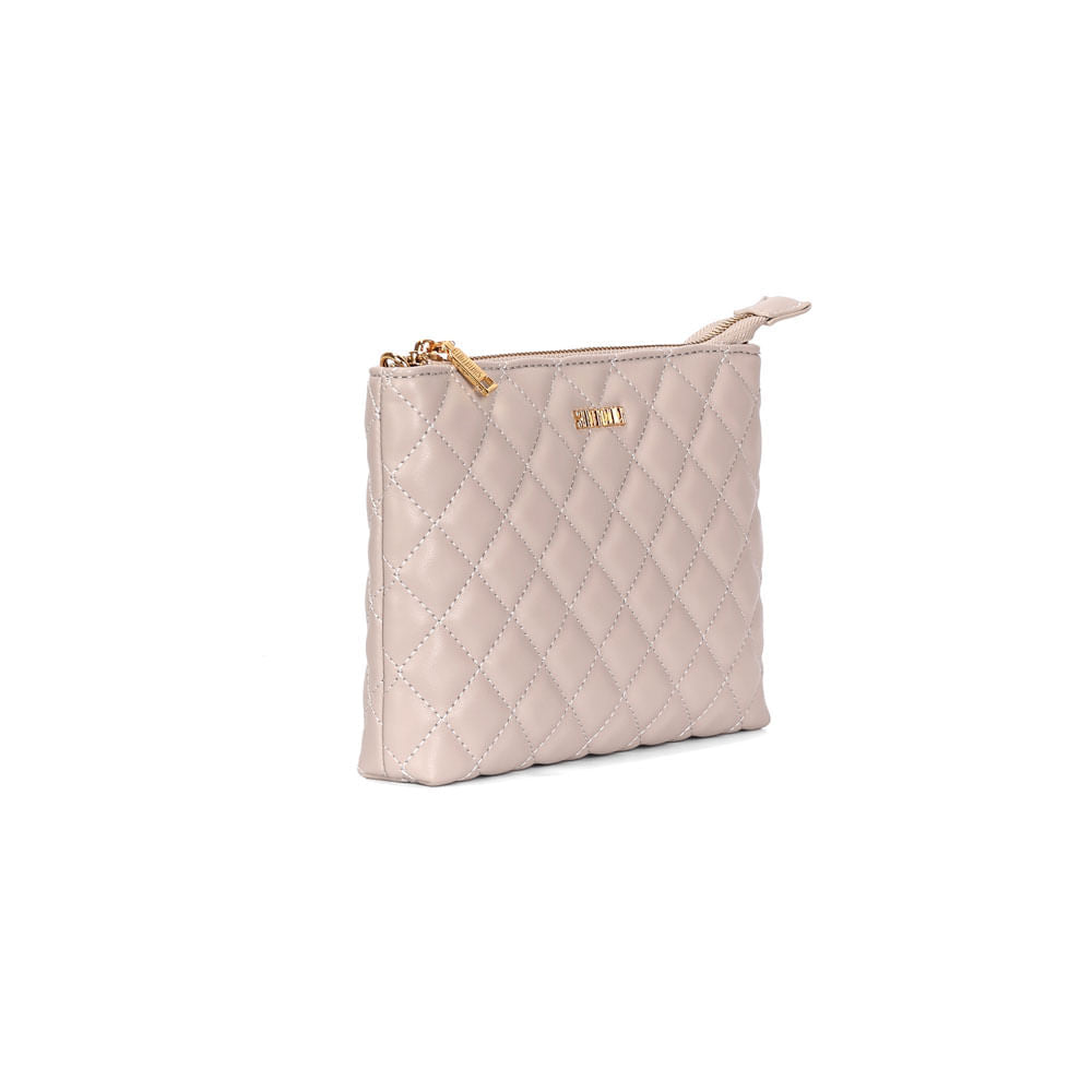 Bolsa Transversal Santa Lolla Cinza Fog Matelassê