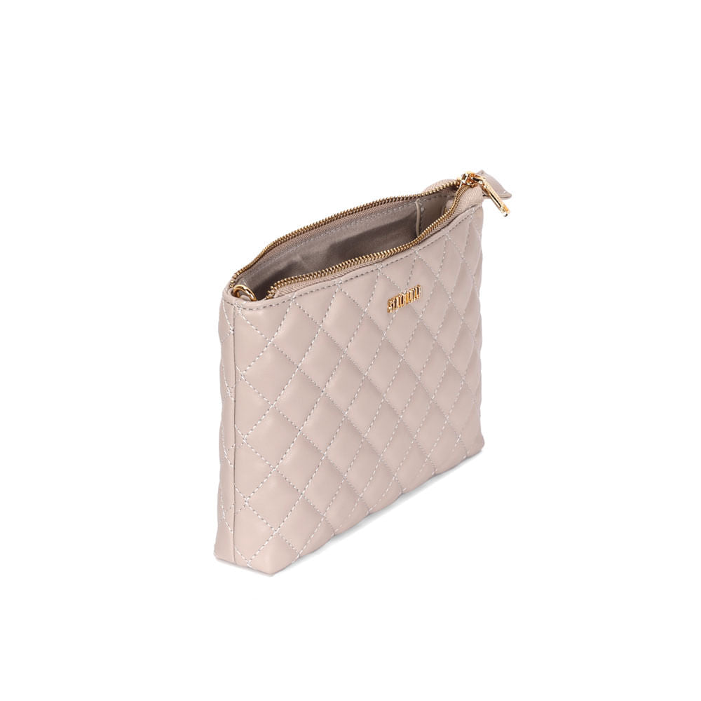 Bolsa Transversal Santa Lolla Cinza Fog Matelassê