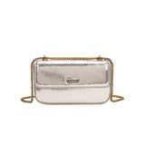 Bolsa Transversal Santa Lolla Dourada Alça Corrente