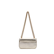 Bolsa Transversal Santa Lolla Dourada Alça Corrente
