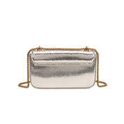 Bolsa Transversal Santa Lolla Dourada Alça Corrente