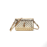 Bolsa Transversal Santa Lolla Dourada Matelassê