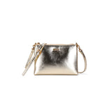 Bolsa Transversal Santa Lolla Dourada Metalizada