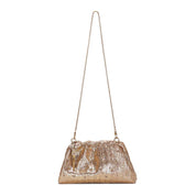 Bolsa Transversal Santa Lolla Dourada Tramada