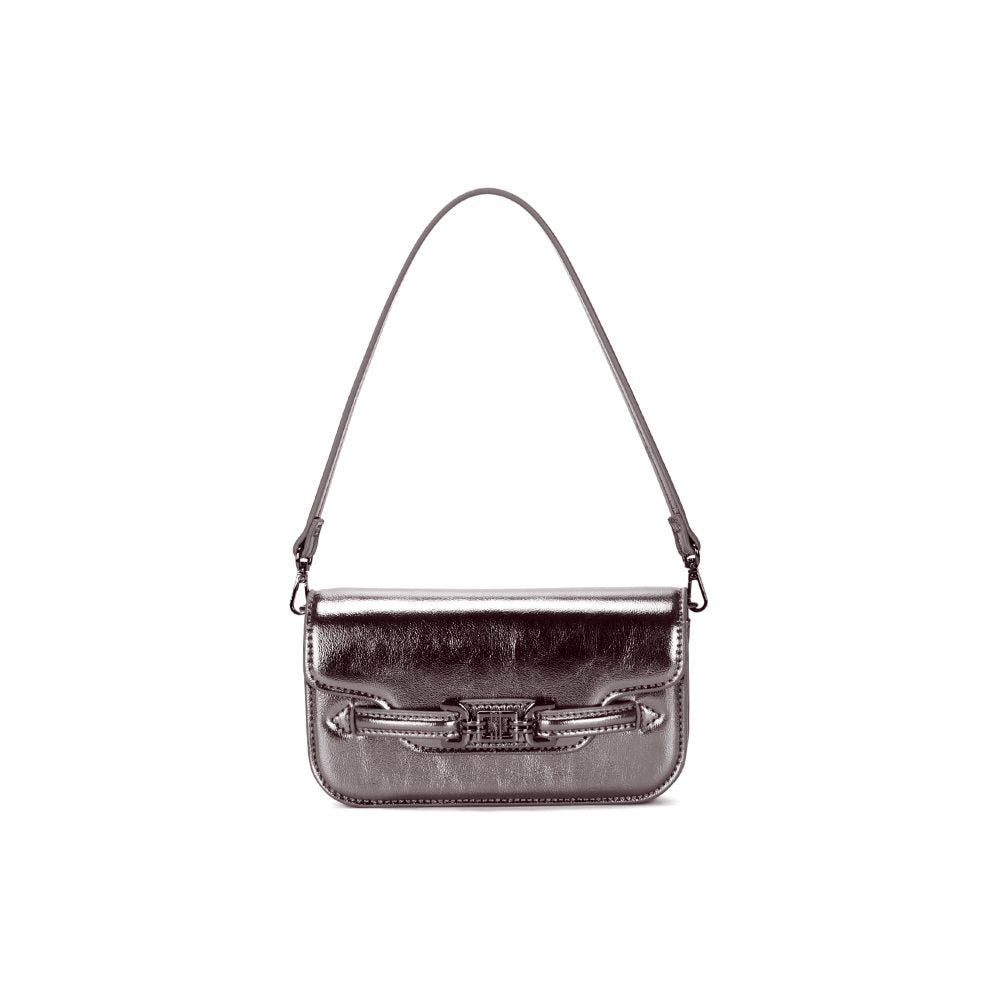 Bolsa Transversal Santa Lolla Grafite Metalizada