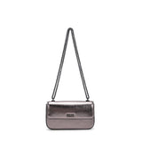 Bolsa Transversal Santa Lolla Grafite Metalizada