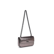 Bolsa Transversal Santa Lolla Grafite Metalizada