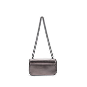 Bolsa Transversal Santa Lolla Grafite Metalizada