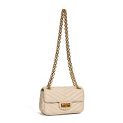 Bolsa Transversal Santa Lolla Marfim Alça Correntes