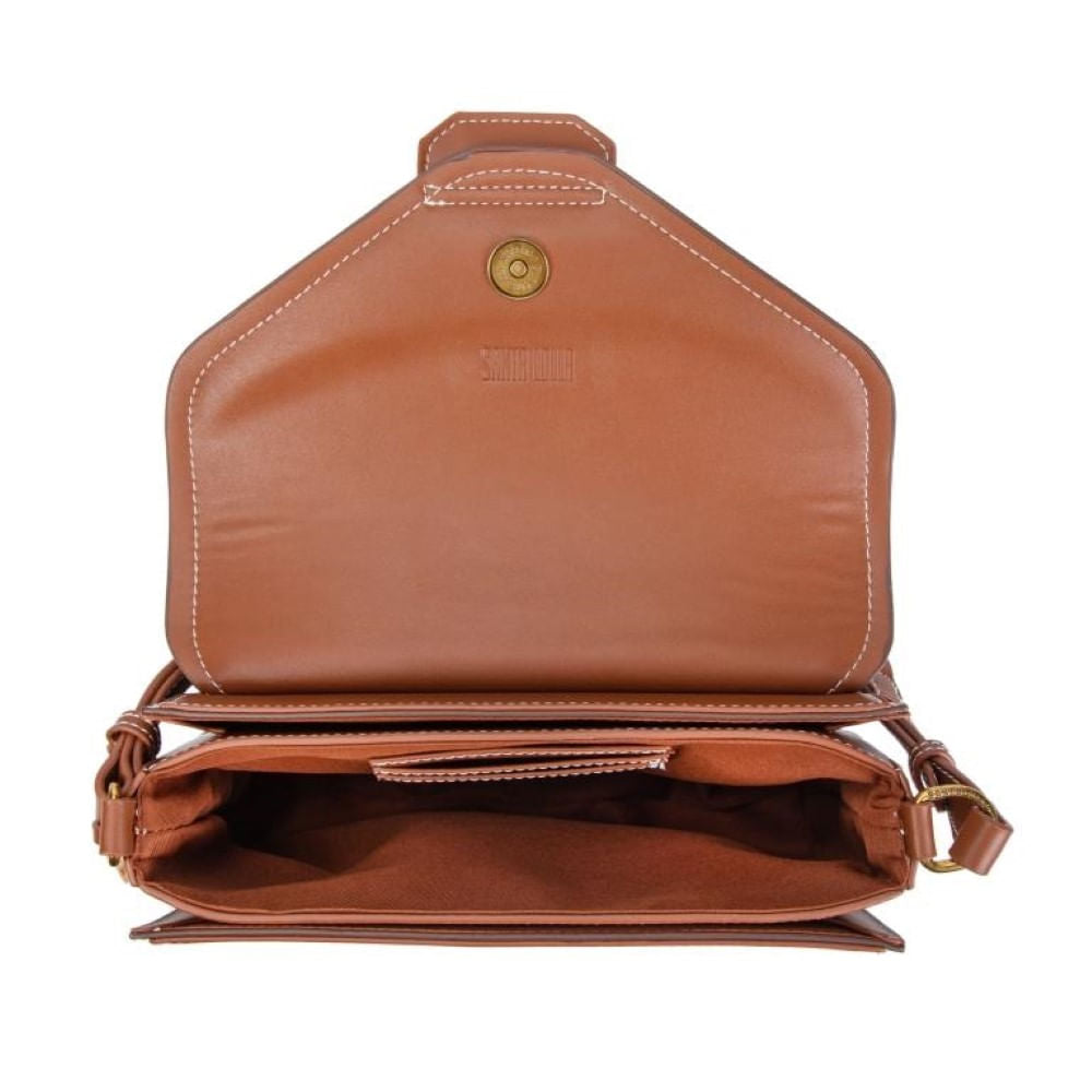 Bolsa Transversal Santa Lolla Marrom Aba