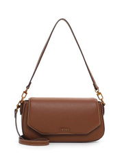 Bolsa Transversal Santa Lolla Marrom Aba Costura Aparente
