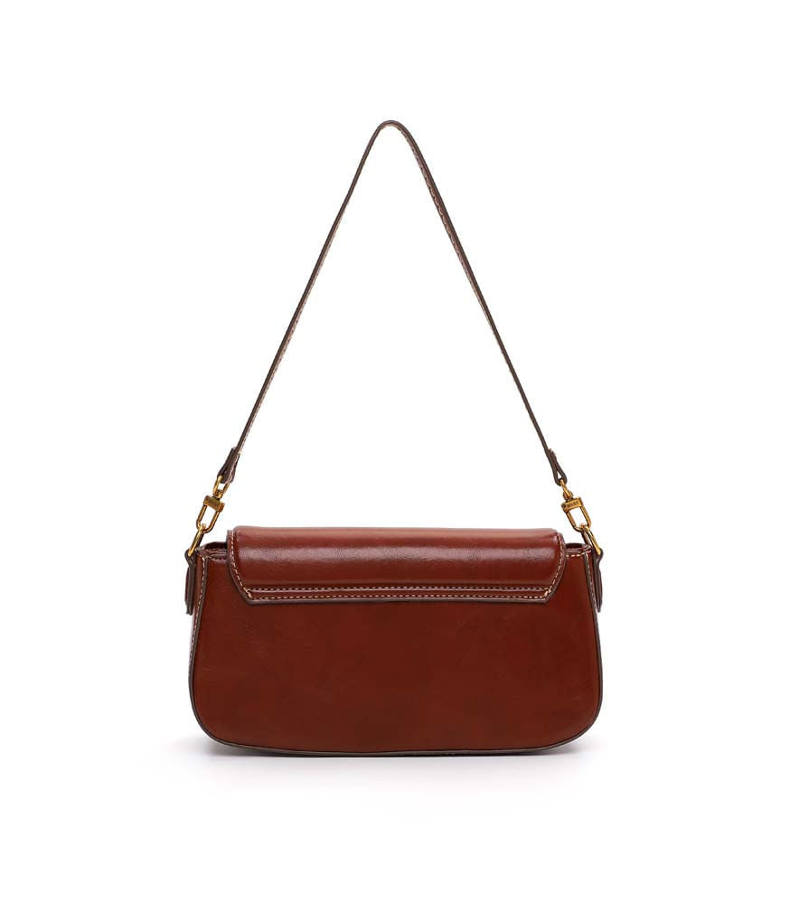 Bolsa Transversal Santa Lolla Marrom Aba Fecho Magnético