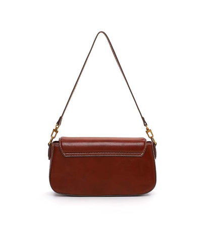 Bolsa Transversal Santa Lolla Marrom Aba Fecho Magnético