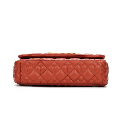 Bolsa Transversal Santa Lolla Marrom Alça Correntes