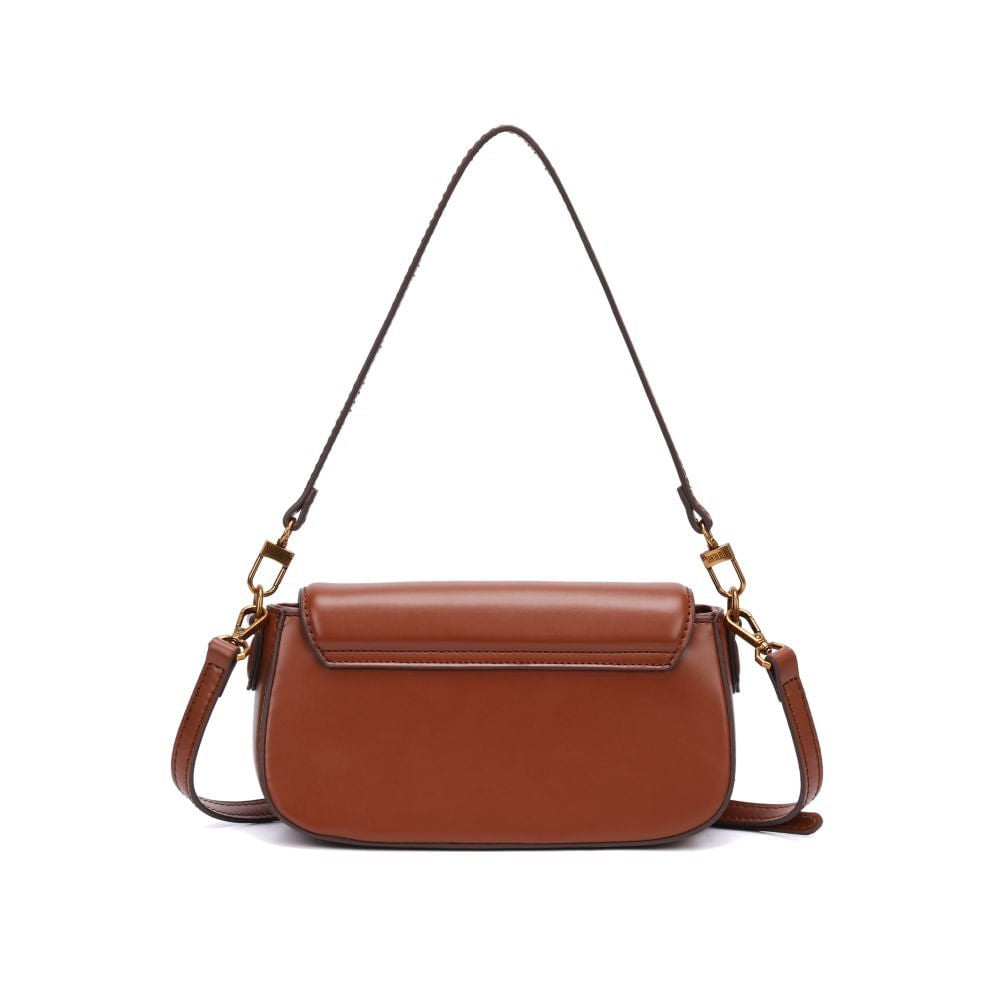 Bolsa Transversal Santa Lolla Marrom Alça Dupla