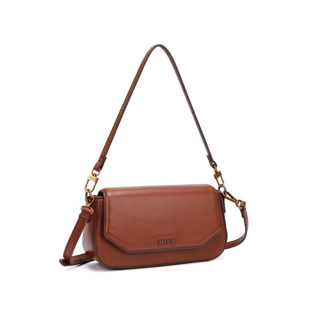 Bolsa Transversal Santa Lolla Marrom Alça Dupla
