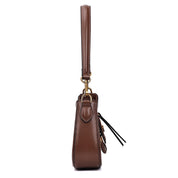 Bolsa Transversal Santa Lolla Marrom Alça Dupla