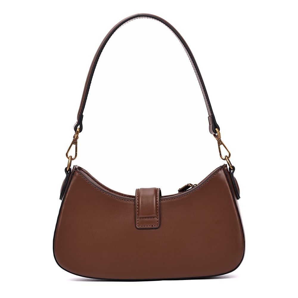 Bolsa Transversal Santa Lolla Marrom Alça Dupla