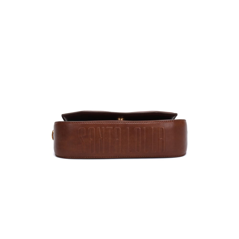 Bolsa Transversal Santa Lolla Marrom Baguete