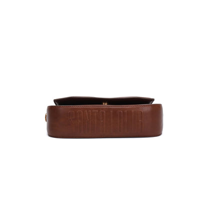 Bolsa Transversal Santa Lolla Marrom Baguete