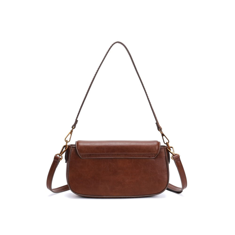 Bolsa Transversal Santa Lolla Marrom Baguete