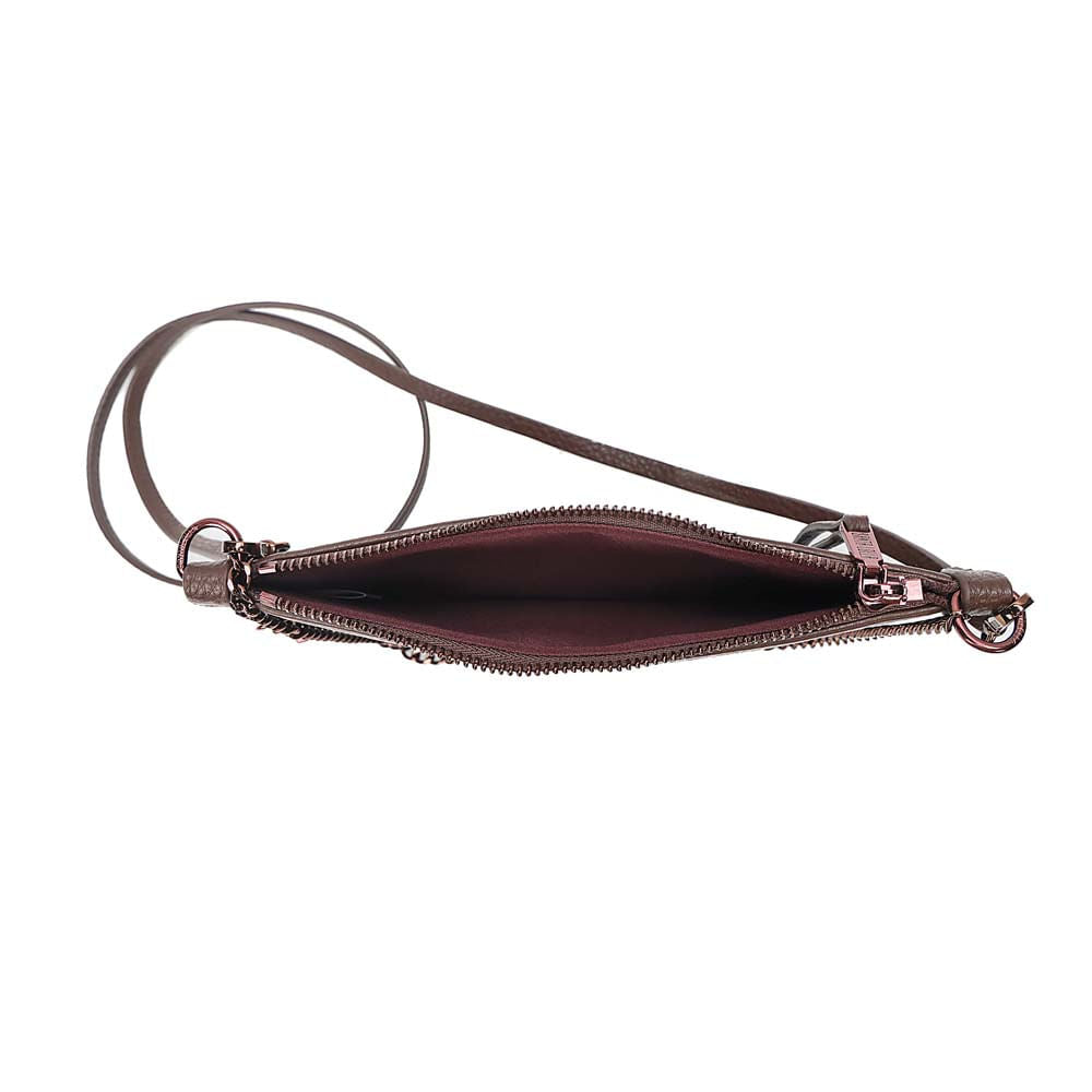 Bolsa Transversal Santa Lolla Marrom Corrente Grafite