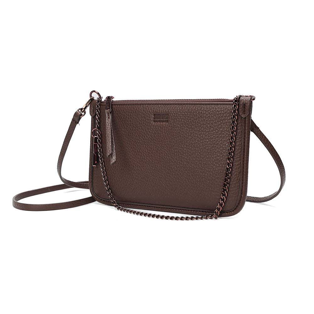 Bolsa Transversal Santa Lolla Marrom Corrente Grafite