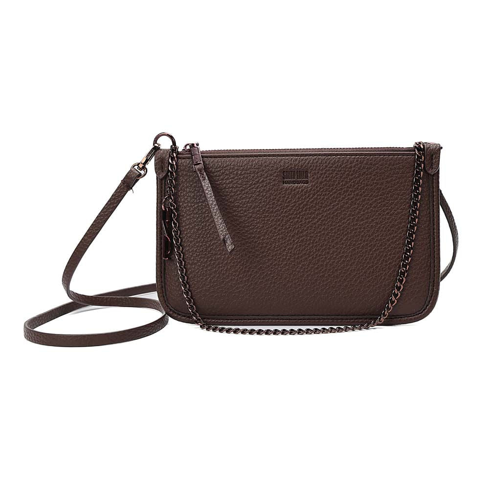Bolsa Transversal Santa Lolla Marrom Corrente Grafite