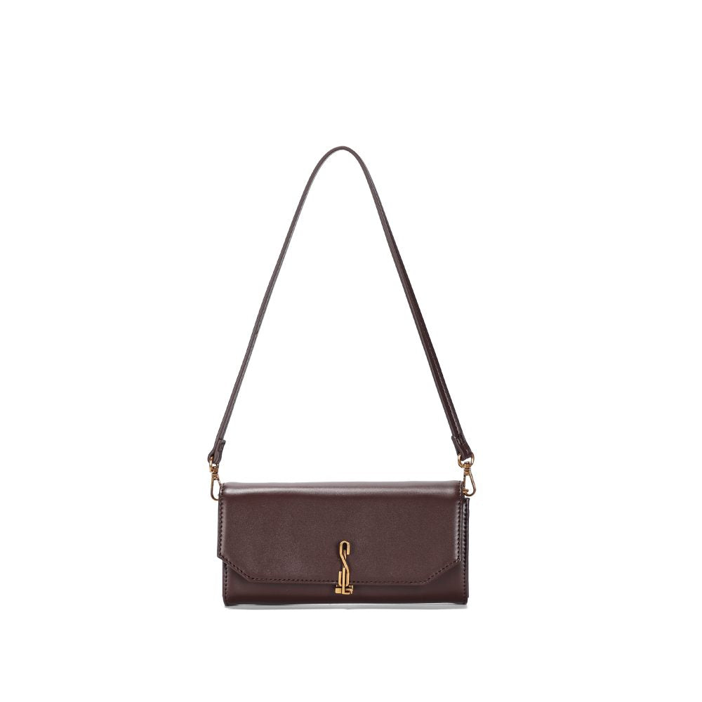 Bolsa Transversal Santa Lolla Marrom Logo SL