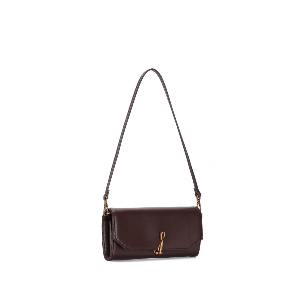 Bolsa Transversal Santa Lolla Marrom Logo SL