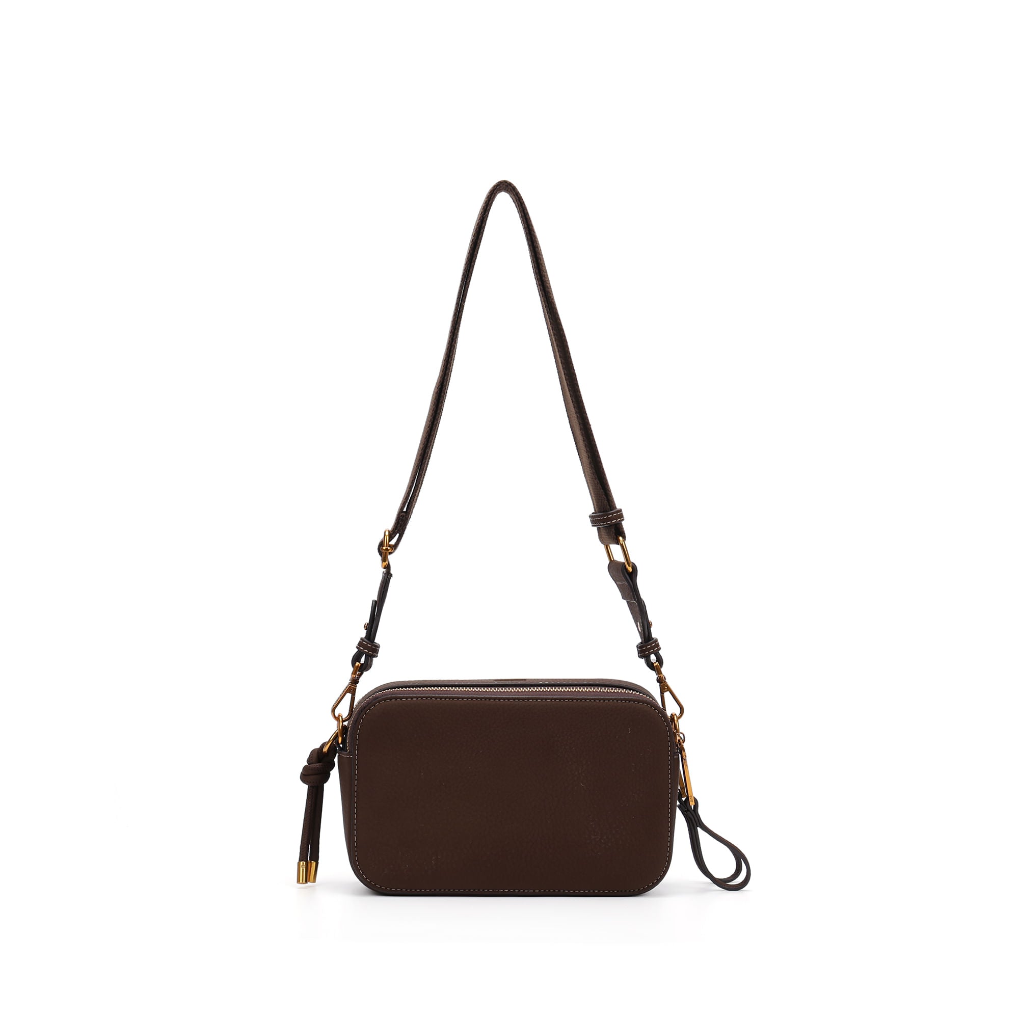 Bolsa Transversal Santa Lolla Marrom Nobuck Média