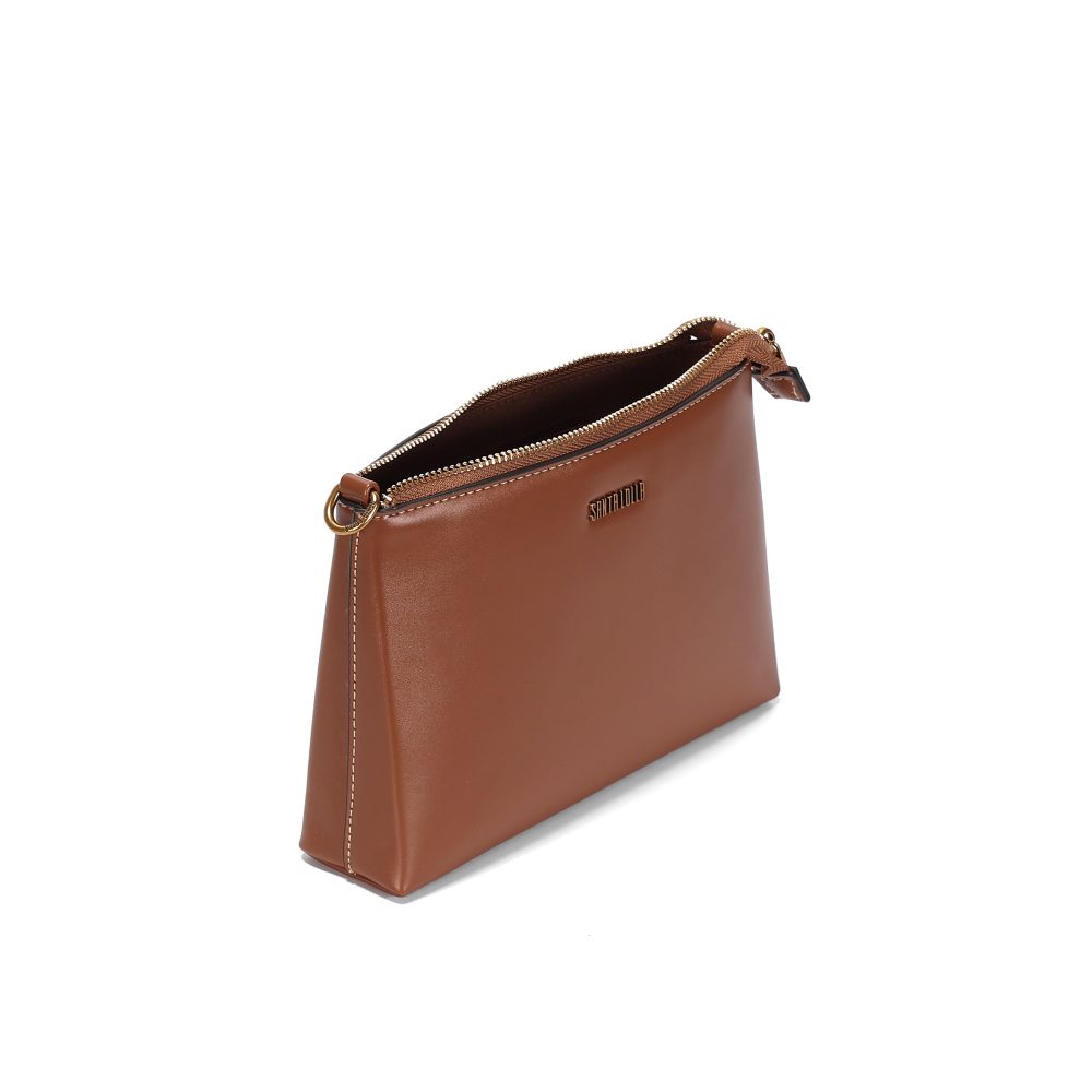 Bolsa Transversal Santa Lolla Marrom Zíper