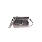 Bolsa Transversal Santa Lolla Metalizada Grafite