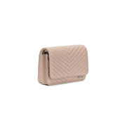 Bolsa Transversal Santa Lolla Nude Matelassê Chevron