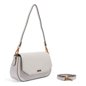 Bolsa Transversal Santa Lolla Off White Aba Dourada