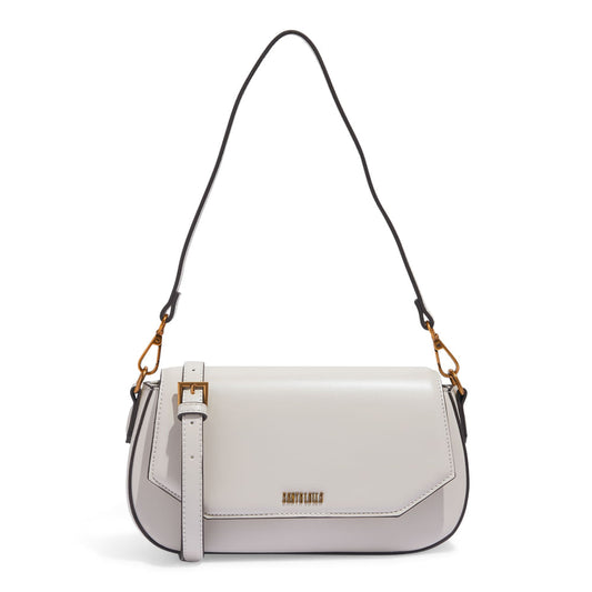 Bolsa Transversal Santa Lolla Off White Aba Dourada