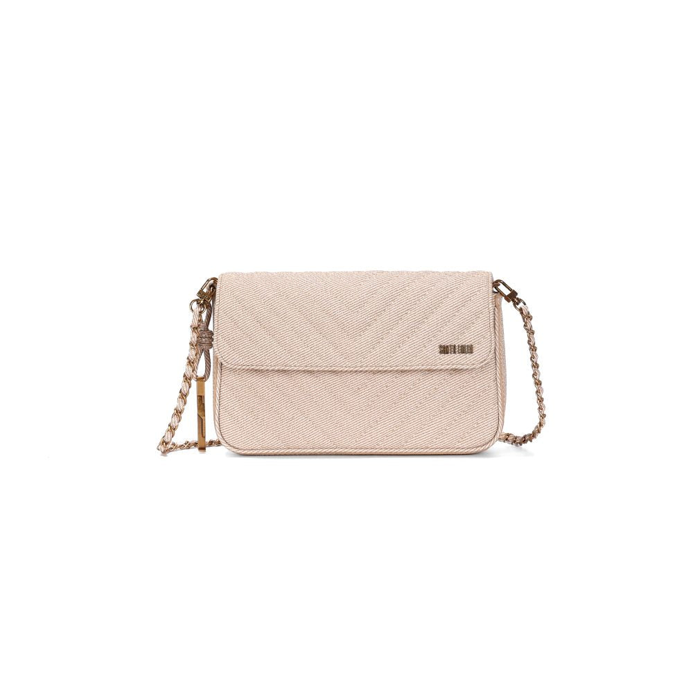 Bolsa Transversal Santa Lolla Off White Alça Corrente