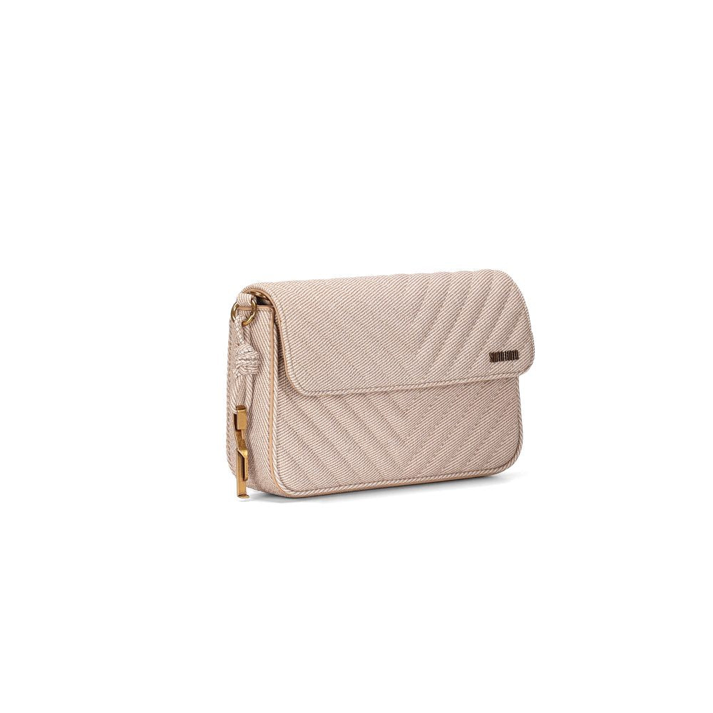 Bolsa Transversal Santa Lolla Off White Alça Corrente