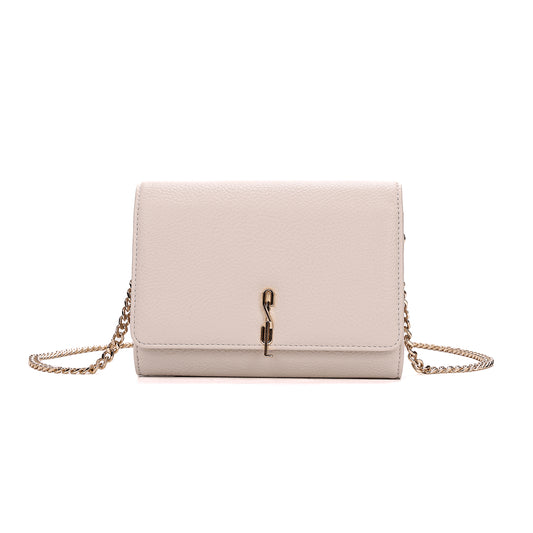 Bolsa Transversal Santa Lolla Off White Alça Corrente