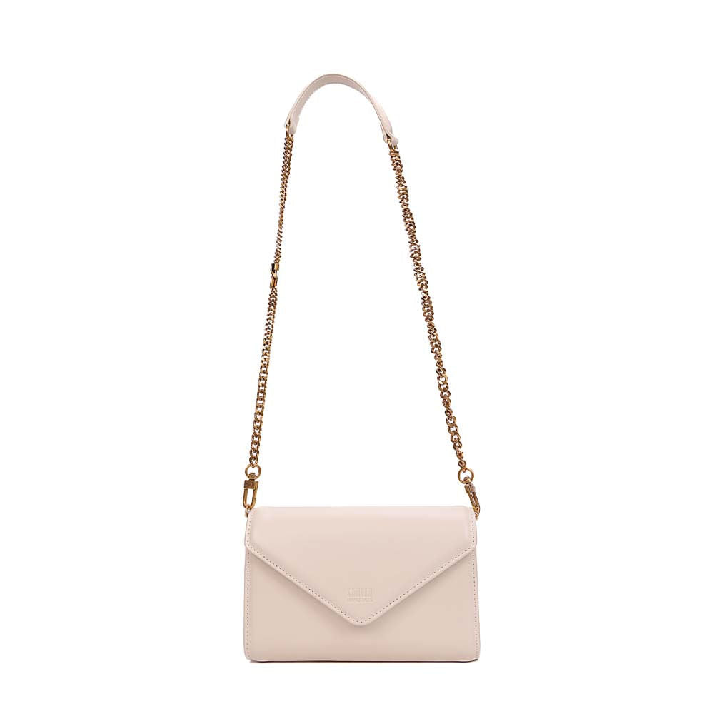 Bolsa Transversal Santa Lolla Off White Alça Corrente