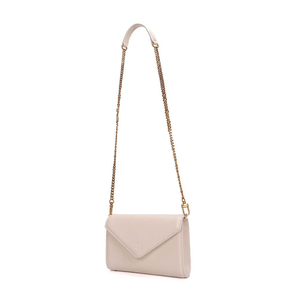 Bolsa Transversal Santa Lolla Off White Alça Corrente