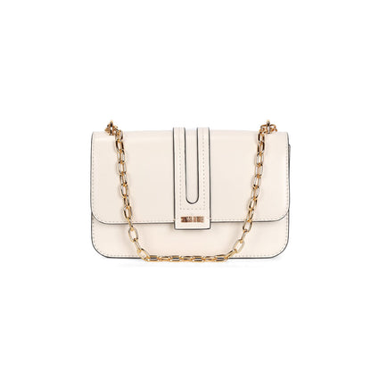 Bolsa Transversal Santa Lolla Off White Alça Correntes