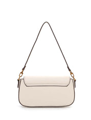 Bolsa Transversal Santa Lolla Off White Contorno Marrom