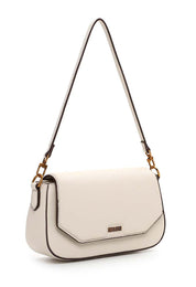 Bolsa Transversal Santa Lolla Off White Contorno Marrom