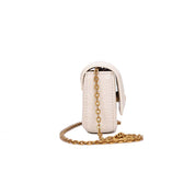 Bolsa Transversal Santa Lolla Off White Croco Corrente