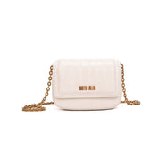 Bolsa Transversal Santa Lolla Off White Croco Corrente