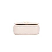 Bolsa Transversal Santa Lolla Off White Croco Corrente