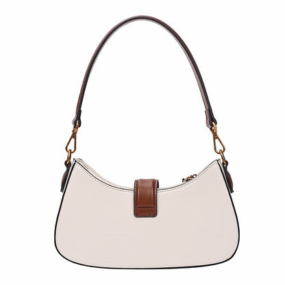 Bolsa Transversal Santa Lolla Off White Detalhe Marrom