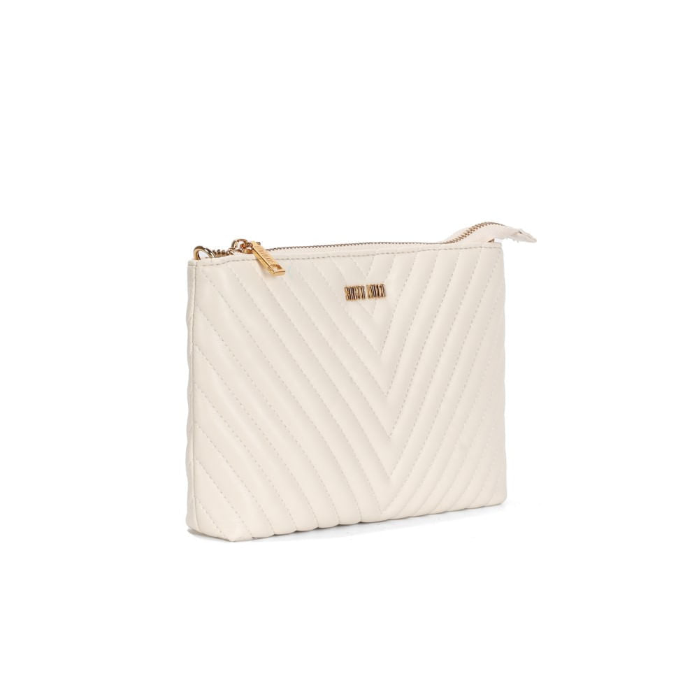 Bolsa Transversal Santa Lolla Off White Matelassê